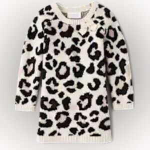 Leopard Print Sweater Dress